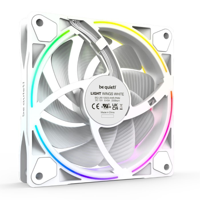 Ventilateur silencieux lumineux multicolor RGB 120 mm 12V