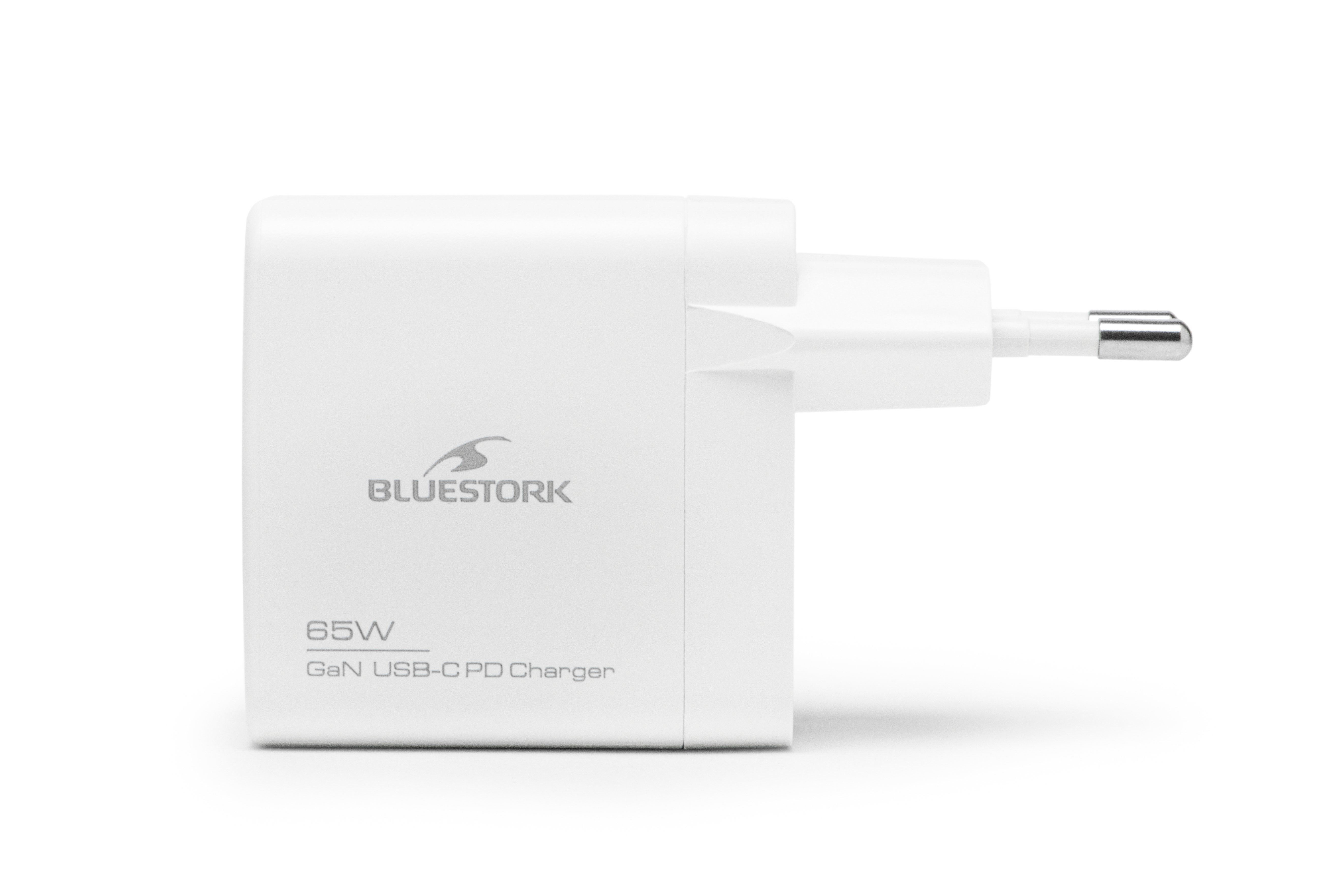 Bluestork 65W USB C - Blanc/Détachable  (PW-NB-65-C-GAN-W) - Achat / Vente Accessoire alimentation sur Cybertek.fr - 3