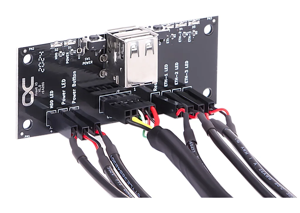 Alphacool Front I/O-Panel with USB 2.0  - Accessoire boîtier - 1