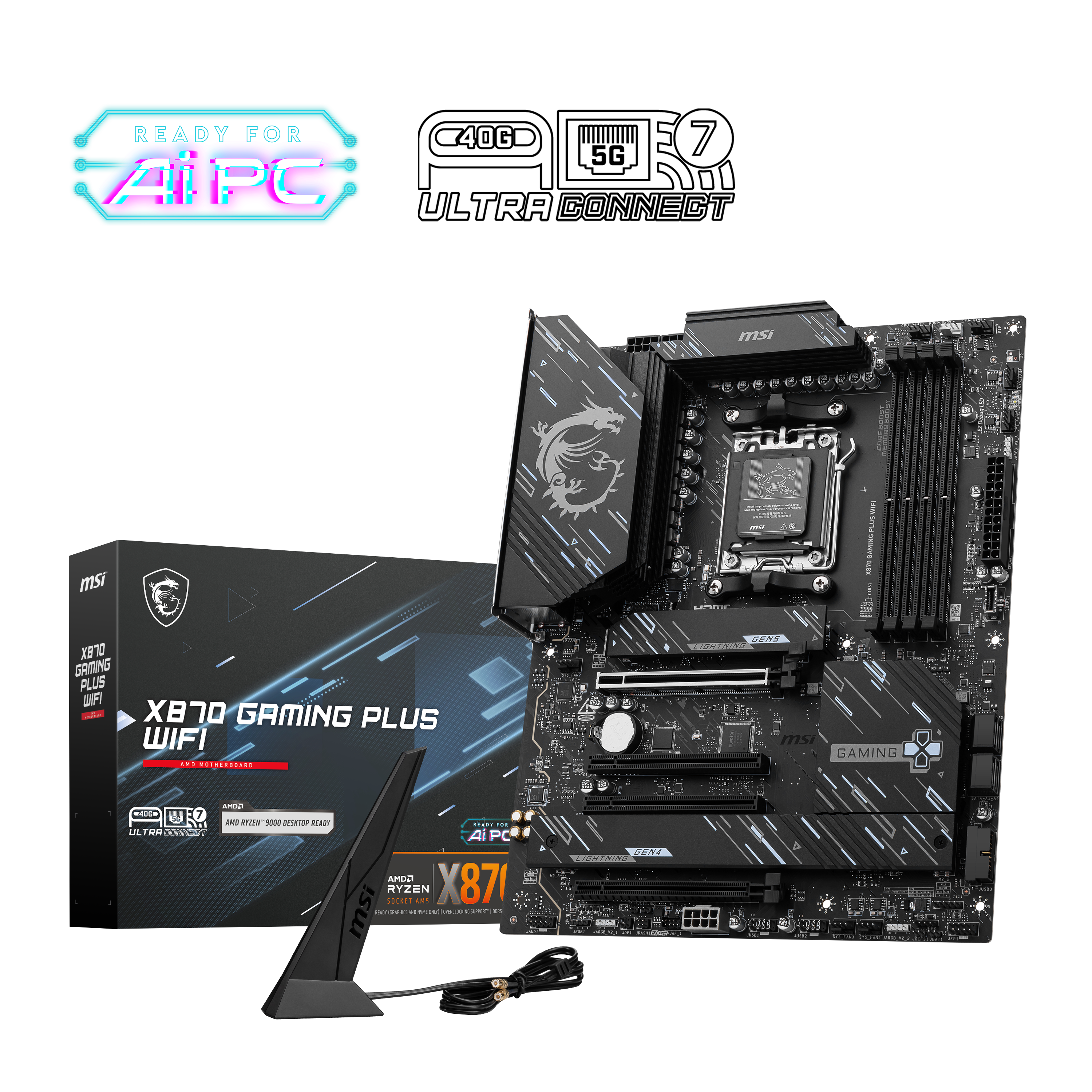 MSI X870 GAMING PLUS WIFI ATX  - Carte mère MSI - Cybertek.fr - 0