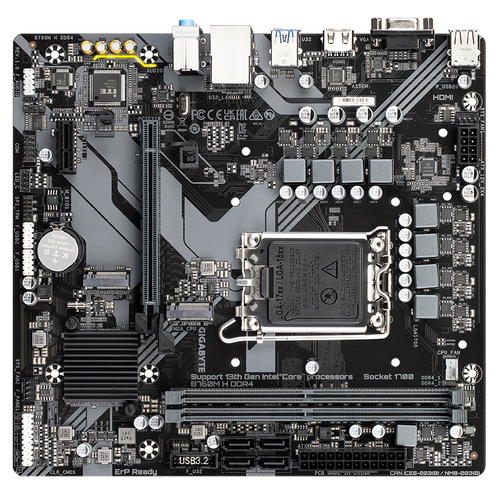 Gigabyte B760M H DDR4 Micro-ATX  - Carte mère Gigabyte - 4