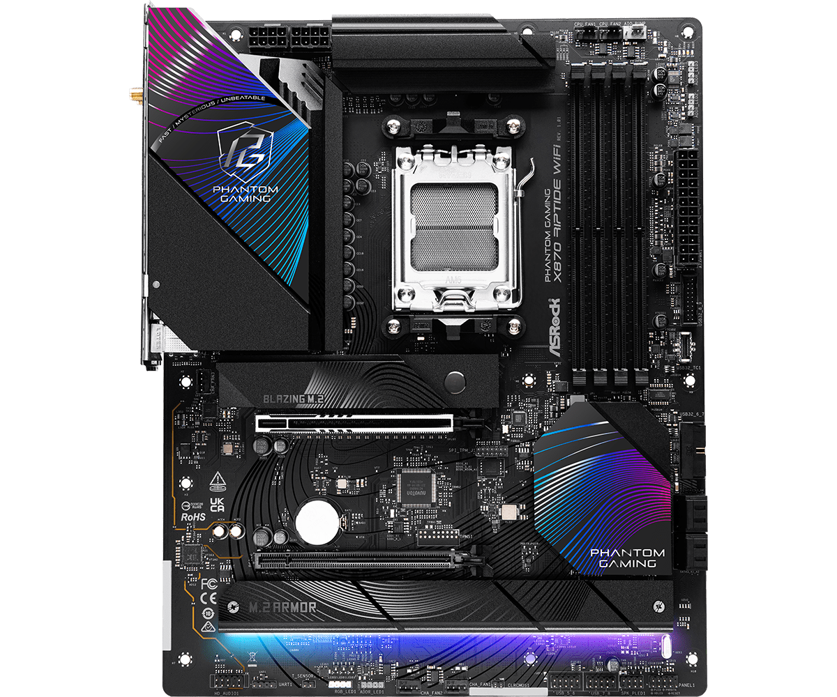 ASRock X870 RIPTIDE WIFI ATX  - Carte mère ASRock - Cybertek.fr - 2