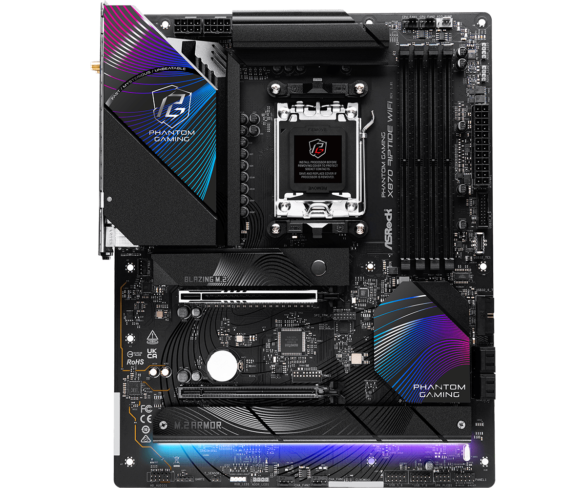 ASRock X870 RIPTIDE WIFI ATX  - Carte mère ASRock - Cybertek.fr - 1