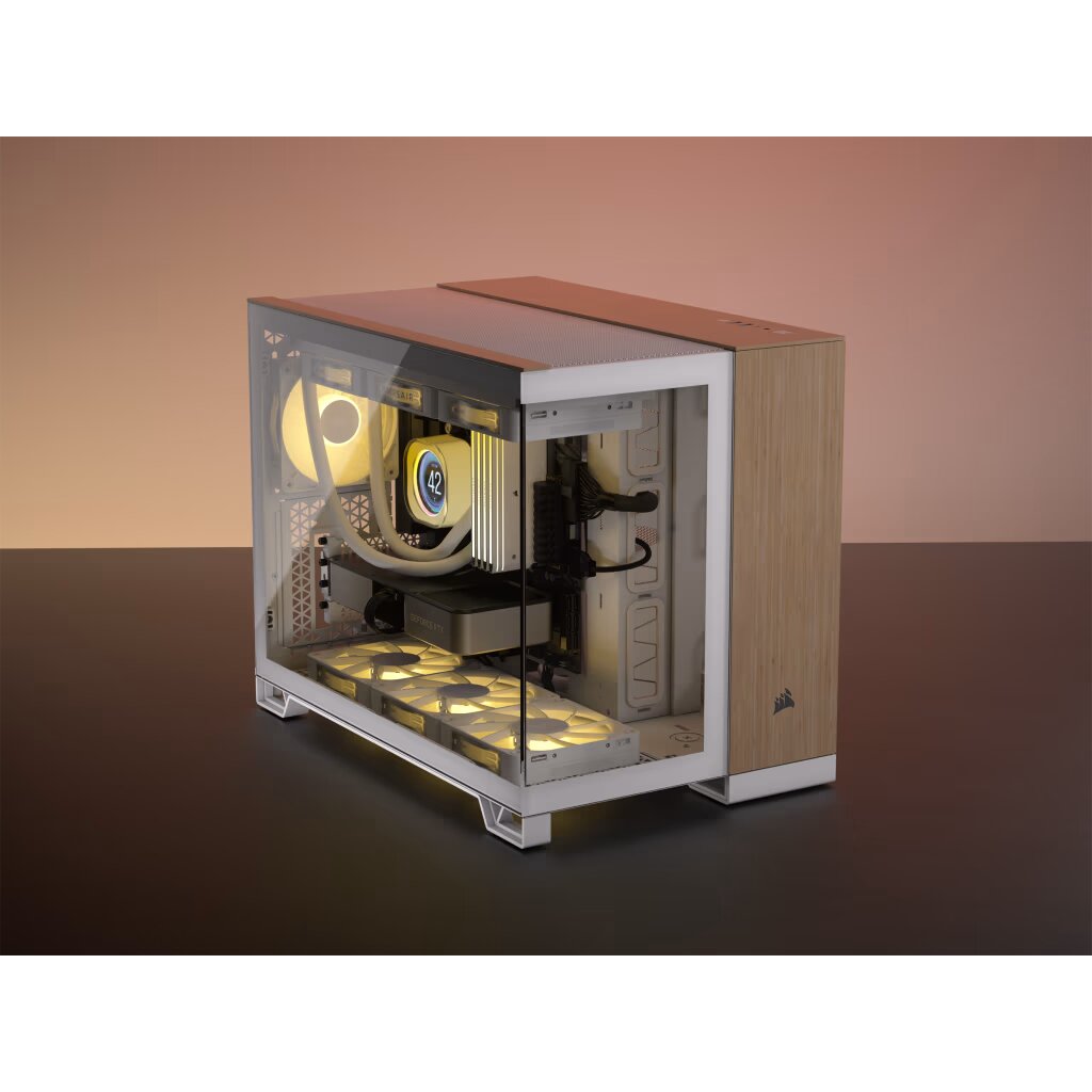 Corsair 2500X Blanc/Bamboo Blanc - Boîtier PC Corsair - 1