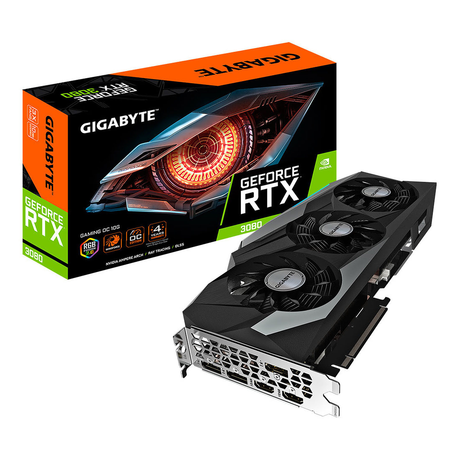 Gigabyte RTX 3080 GAMING OC 10G LHR  - Carte graphique Gigabyte - 0