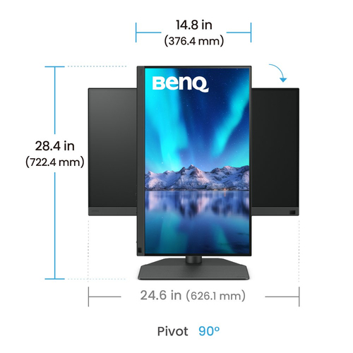 BenQ 24"  9H.LLVLA.TBE - Ecran PC BenQ - Cybertek.fr - 3