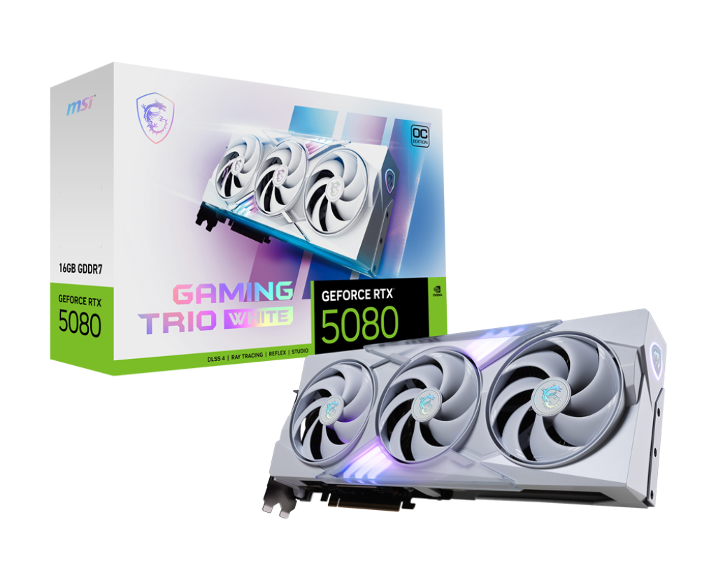 MSI GeForce RTX 5080 16G GAMING TRIO OC WHITE - Carte graphique - 0