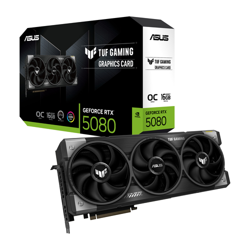 Asus TUF Gaming GeForce RTX 5080 16GB GDDR7 OC Edition - Carte graphique - 0