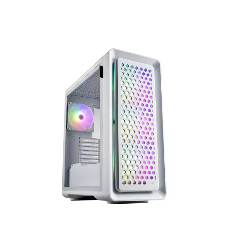 FSP CUT593A RGB Blanc sans alim/E-ATX/Verre trempé Blanc - Boîtier PC - 0