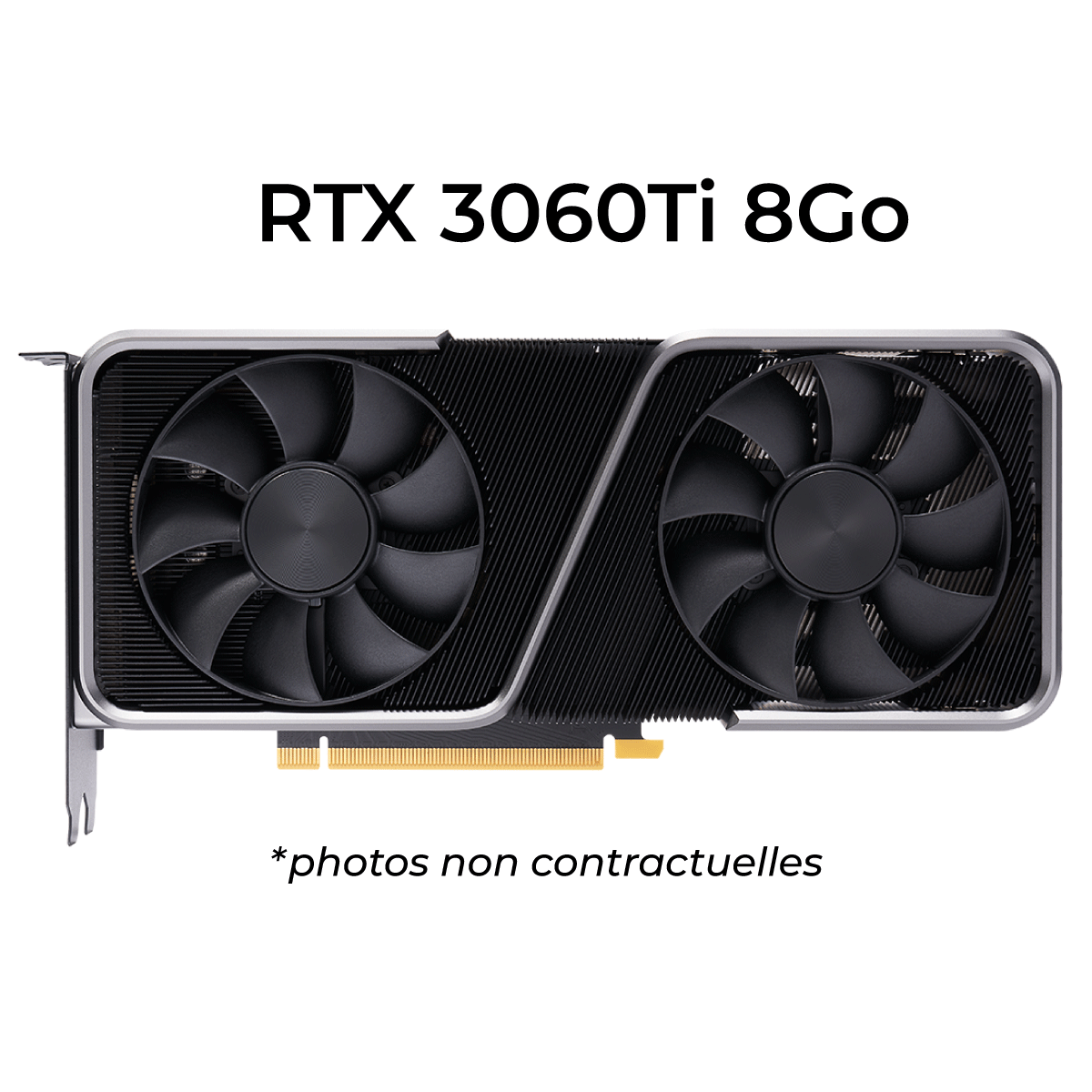 Cybertek Carte graphique RTX 3060Ti 8GB-Seconde Vie-Etat Satisfaisant - Carte graphique - 0