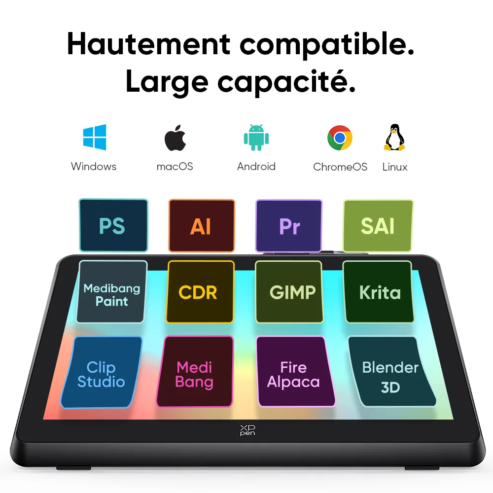 XPPEN Artist 22 Plus/5080LPI/22"/Noir - Tablette graphique XPPEN - 4