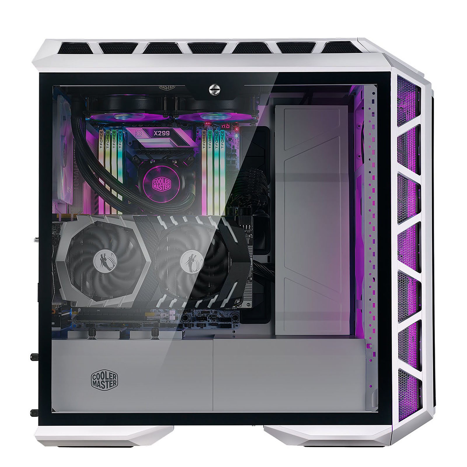 Cooler Master MasterCase H500P Mesh White ARGB Blanc - Boîtier PC - 2