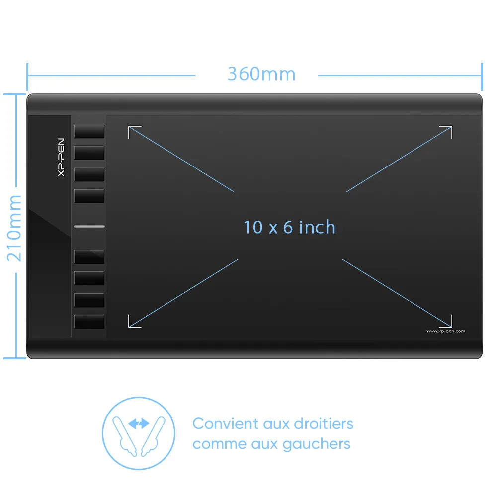 XPPEN Star03V2 5080LPI/10"/Noir - Tablette graphique XPPEN - 4