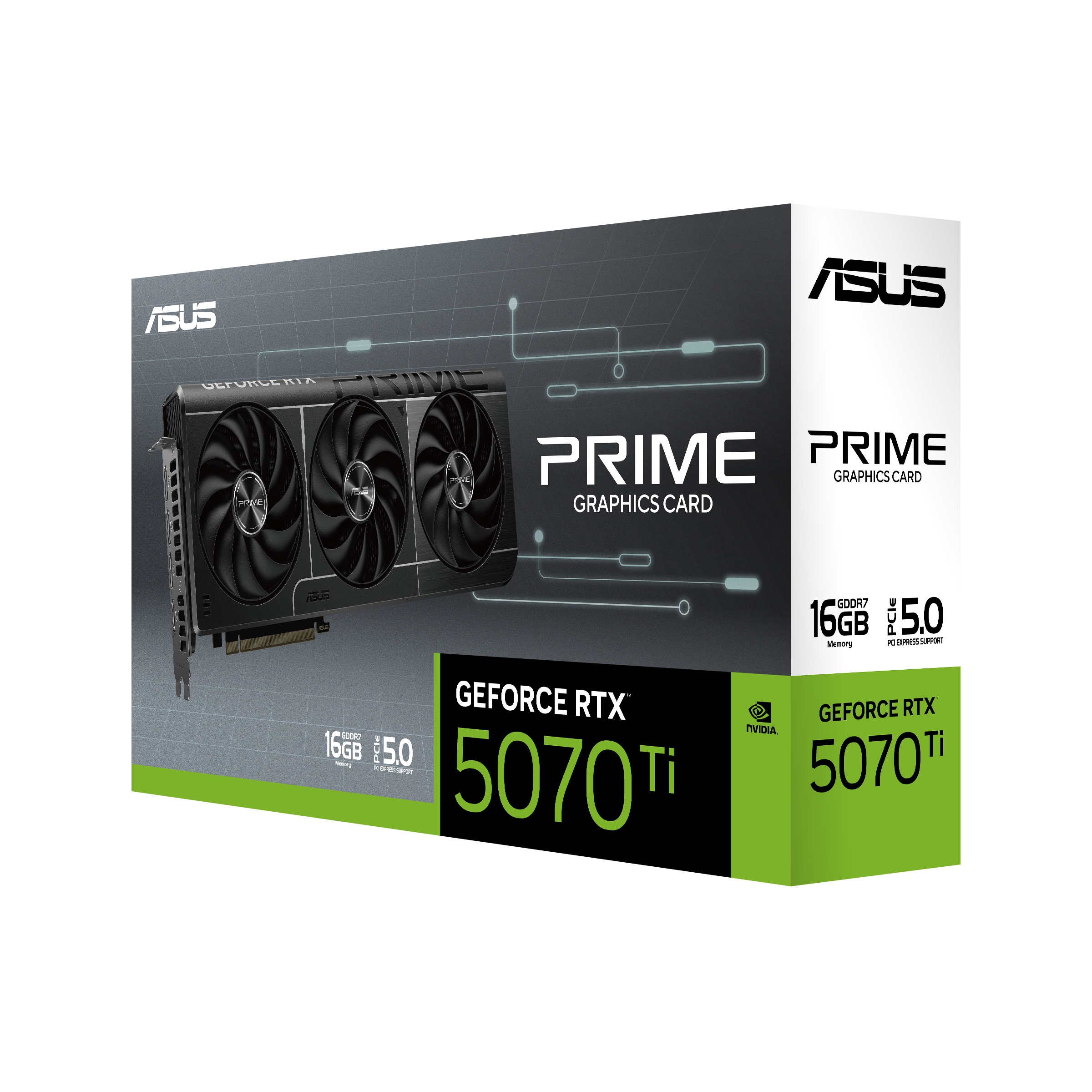 Asus PRIME GeForce RTX 5070 Ti 16GB GDDR7  - Carte graphique Asus - 0