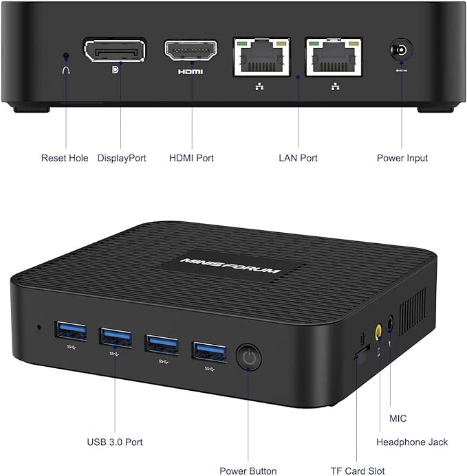 MINIS FORUM J4125 - Barebone et Mini-PC MINIS FORUM - Cybertek.fr - 1