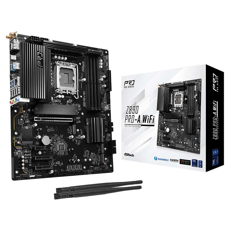 ASRock Z890 PRO-A WIFI ATX  - Carte mère ASRock - Cybertek.fr - 0