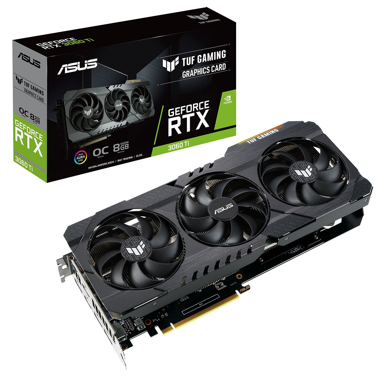 Asus TUF-RTX3060TI-O8G-GAMING LHR  - Carte graphique Asus - 0