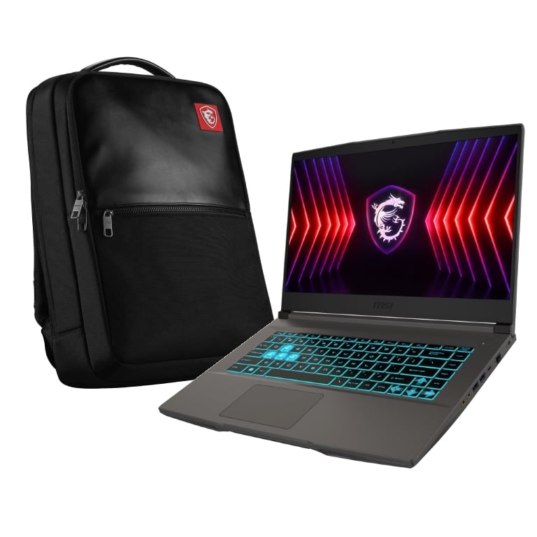 PC portable MSI Thin 15 B12VE-1230FR - 15.6" FHD 144Hz i5-12450H 4050 16Go 512G W11 + Sac à dos Stealth Agent Cybertek