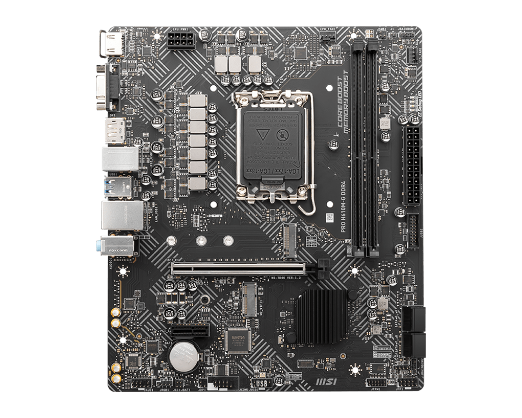 MSI PRO H610M-G Micro-ATX  - Carte mère MSI - Cybertek.fr - 1