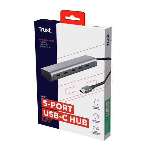 Hub USB-C HALYX 5 ports USB-C - Accessoire PC portable Trust - 4