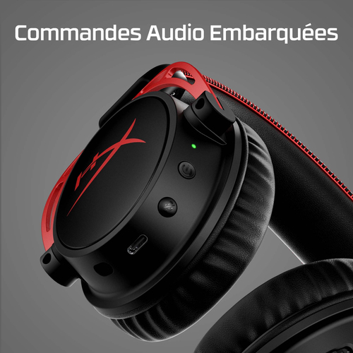 HyperX Cloud Alpha Wireless Noir/Rouge 7.1 Surround - Micro-casque - 9