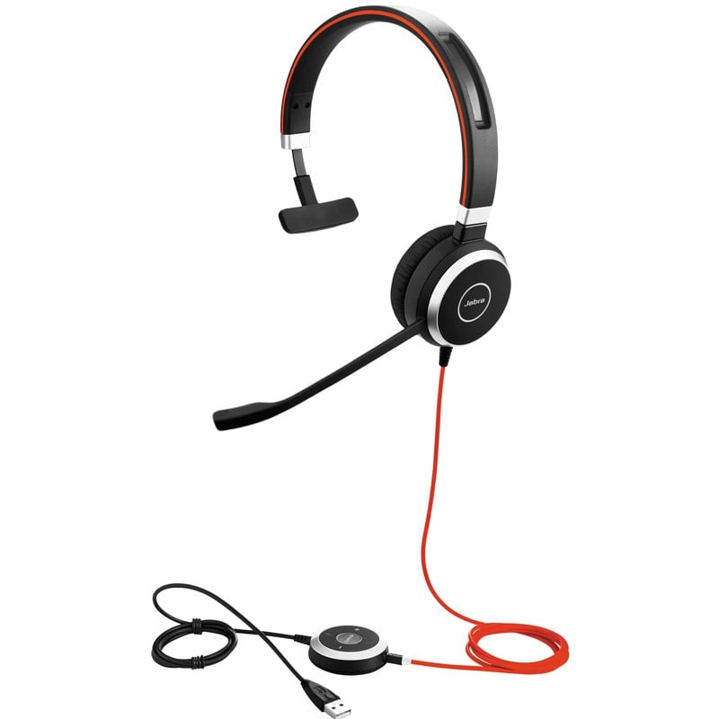 Jabra Evolve 40 MS Mono Mono Noir - Micro-casque - Cybertek.fr - 2