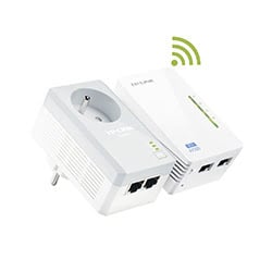 RESEAU – CPL – Adaptateur CPL Strong POWERL1000WFDUOFRV2 WIFI (1000Mbps) –  Pack de 2 – Cybertech