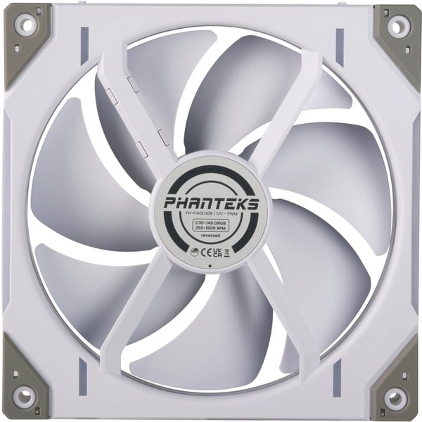 Phanteks D30 Regular White 140mm D-RGB - Ventilateur boîtier - 1