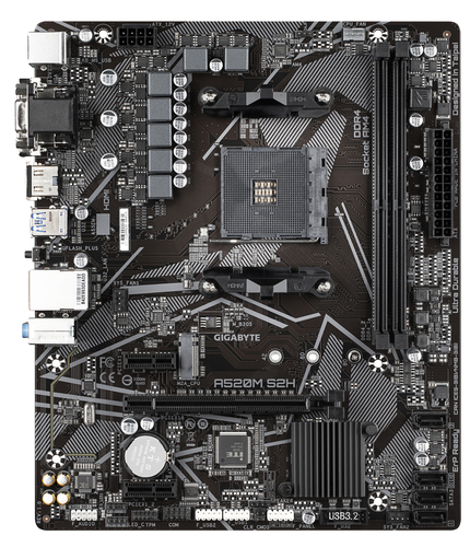 Gigabyte A520M S2H Micro-ATX  - Carte mère Gigabyte - Cybertek.fr - 1