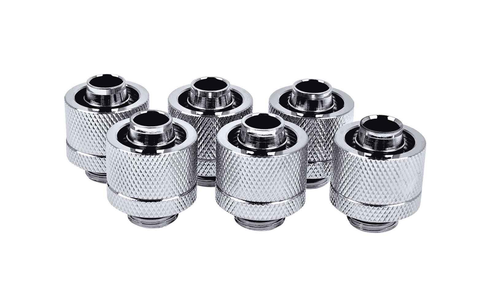 Alphacool Eiszapfen Fitting/16/10mm/G1/4/Pack de 6/Chrome - Watercooling - 0