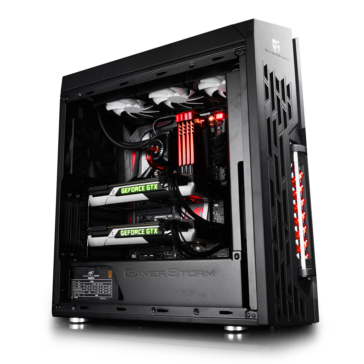 Gamer Storm GENOME II Noir/rouge Rev. 2 Noir - Boîtier PC - 3