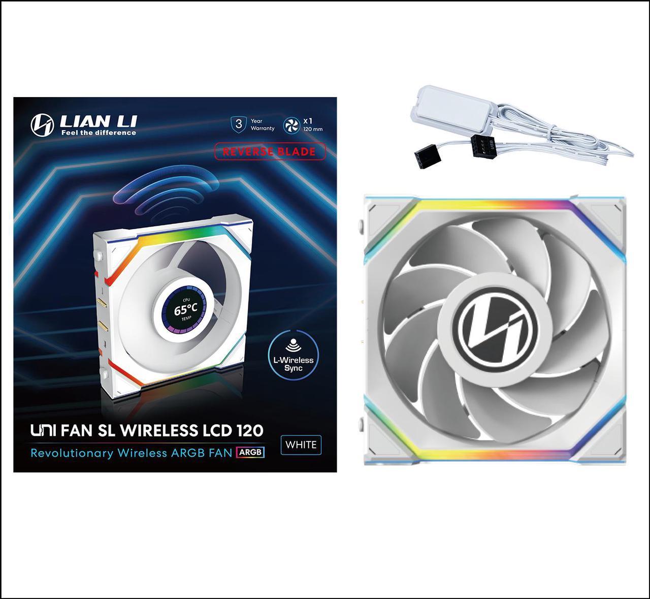 Lian-Li UNI FAN SL LCD ARGB PWM 120mm - Ventilateur boîtier - 4