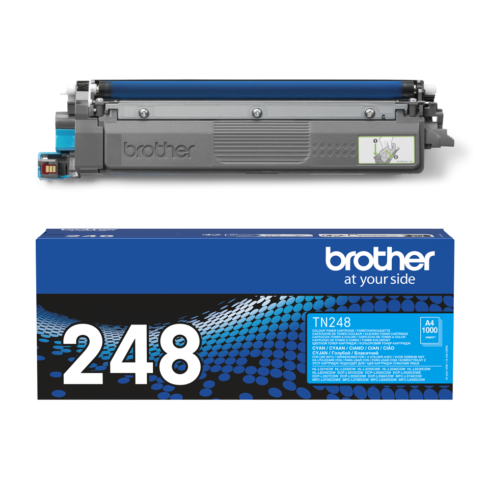 Toner Cyan TN-248C pour imprimante Laser Brother - 0