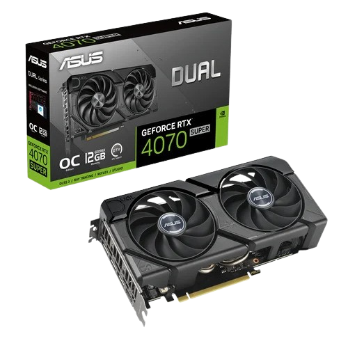 Asus GeForce RTX 4070 SUPER DUAL O12G EVO  - Carte graphique Asus - 0