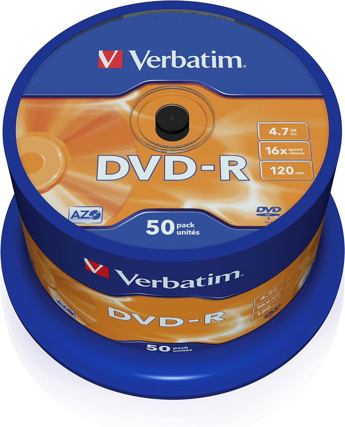 Verbatim Spindle de 50x DVD-R 4,7 Go - 0