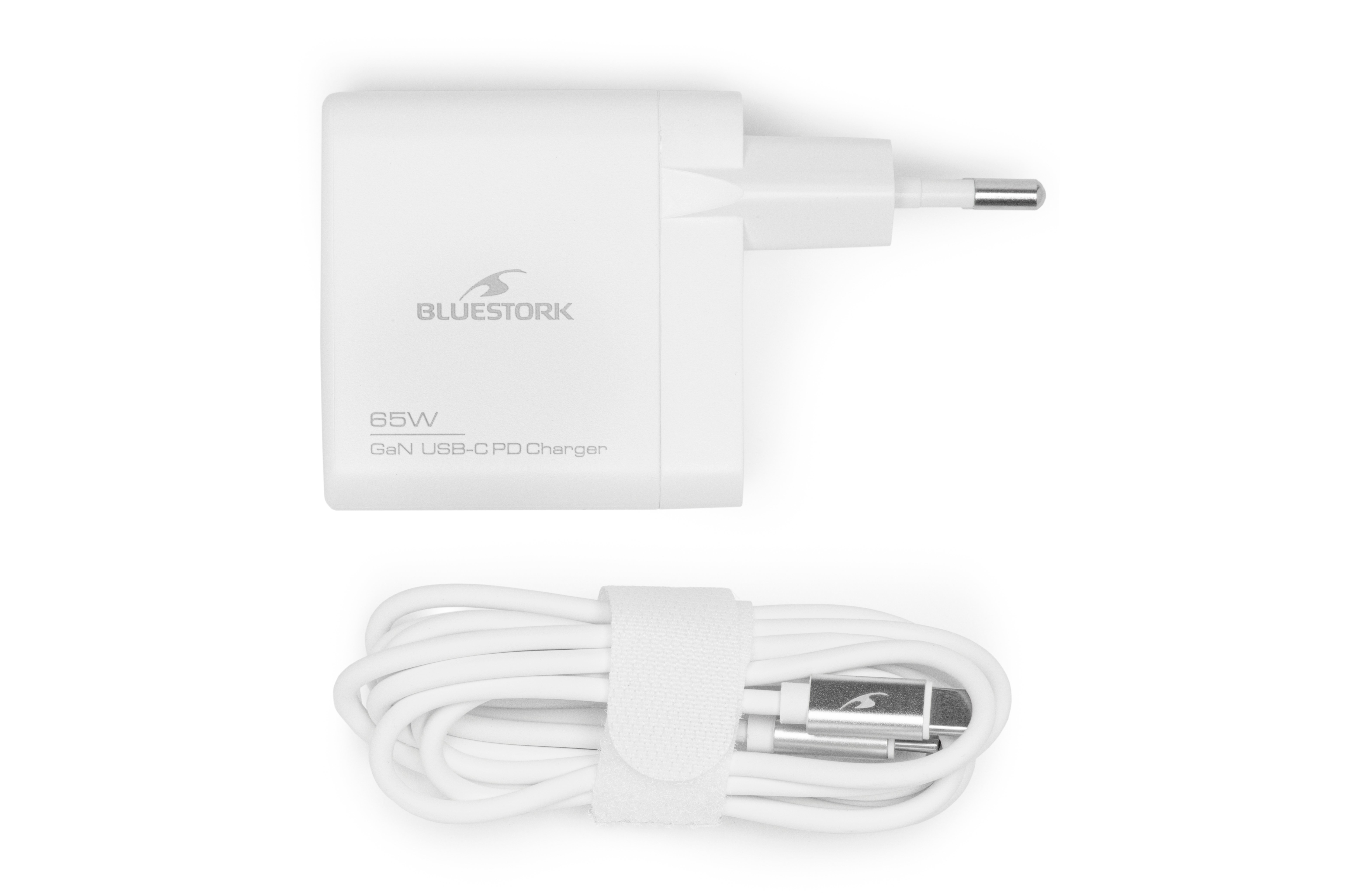 Bluestork 65W USB C - Blanc/Détachable  (PW-NB-65-C-GAN-W) - Achat / Vente Accessoire alimentation sur Cybertek.fr - 5