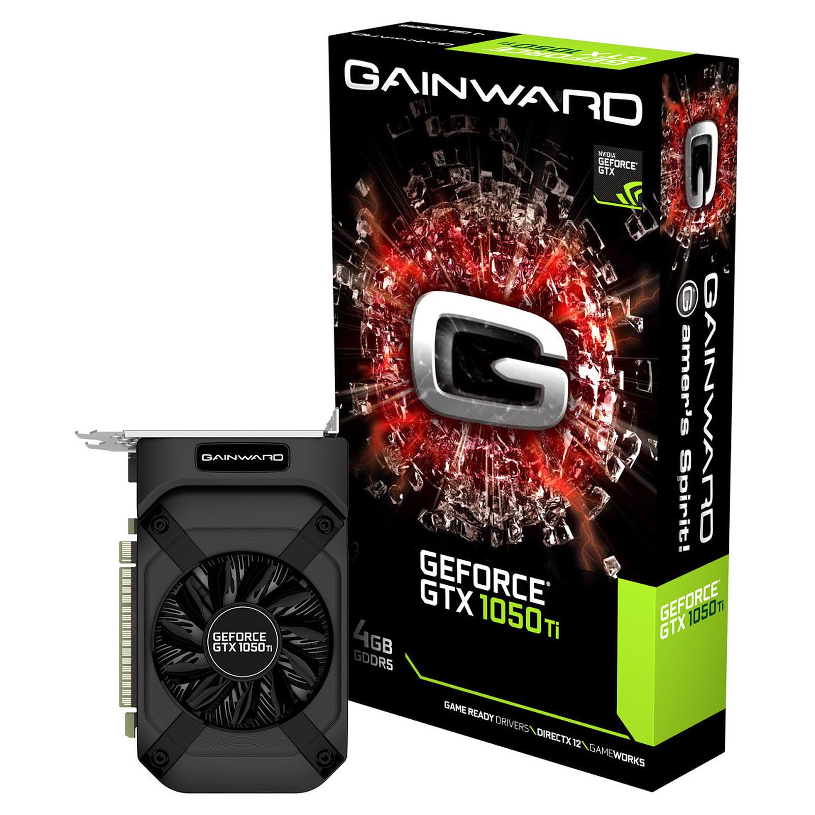 Gainward GTX 1050Ti 4GB D5  - Carte graphique Gainward - 0