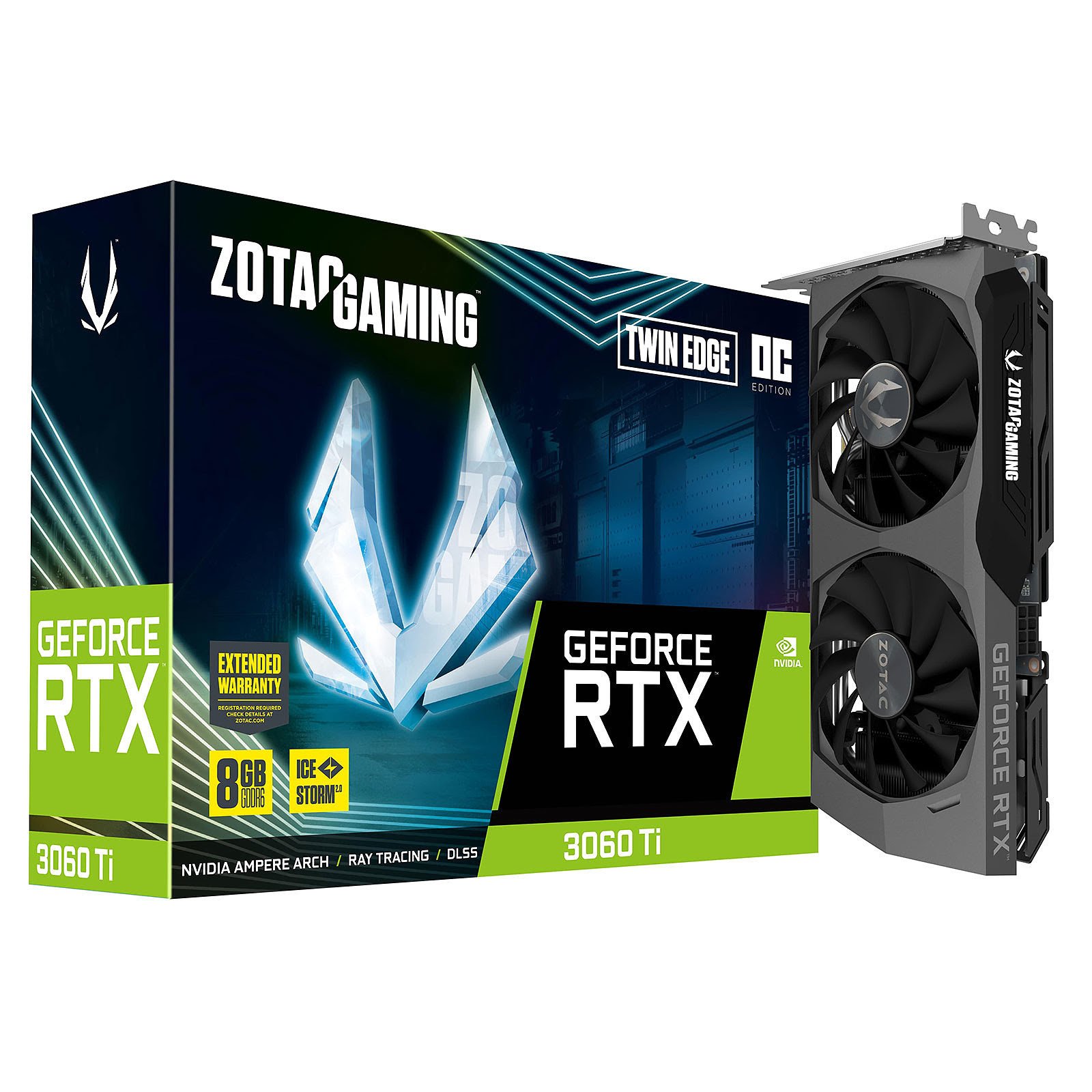 ZOTAC RTX 3060Ti Twin Edge OC  - Carte graphique ZOTAC - 0