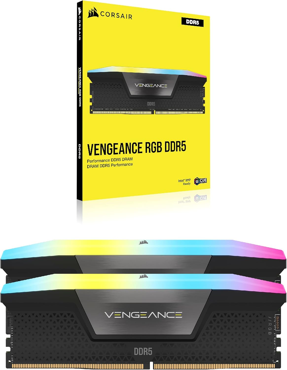 Corsair Vengeance RGB 16Go (2x8Go) DDR5 5200MHz - Mémoire PC Corsair sur Cybertek.fr - 1