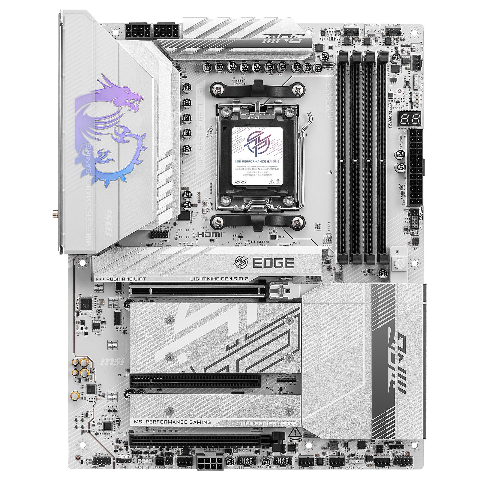 MSI MPG B850 EDGE TI WIFI ATX  - Carte mère MSI - Cybertek.fr - 1