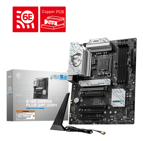 MSI B760 GAMING PLUS WIFI DDR4 ATX  - Carte mère MSI - Cybertek.fr - 0