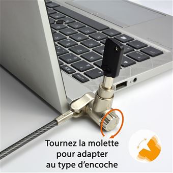 Antivol universel écoresponsable système à clé - Connectique PC - 2