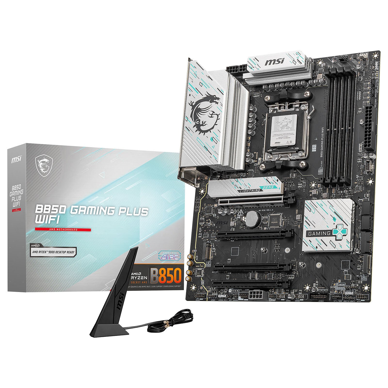 MSI B850 GAMING PLUS WIFI ATX  - Carte mère MSI - Cybertek.fr - 0