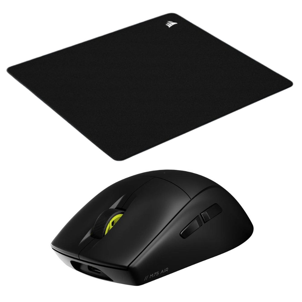 Corsair M75 Air Wireless - Noir + MM200 PRO XL (CH-931D100-EU / CH-941B161-WW) - Achat / Vente Pack Peripheriques sur Cybertek.fr - 0