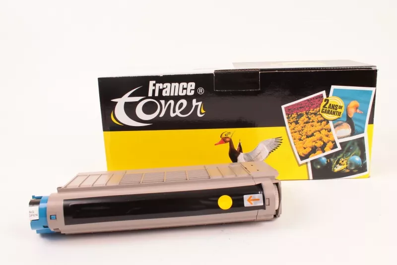 Toner Jaune OKI 44318605 pour imprimante Laser Compatible - 0