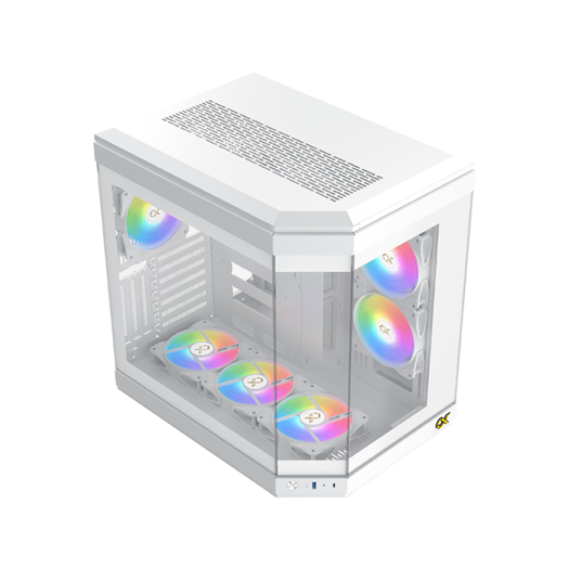 Xigmatek Cubi MT/SansAlim/E-ATX Blanc - Boîtier PC Xigmatek - 4