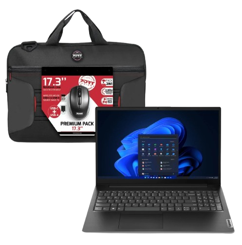 image produit Lenovo V15 G4 15.6" FHD/i5-13420H/8Go/256Go/W11 + Premium Pack Sacoche 15.6" et Souris sans fil Cybertek