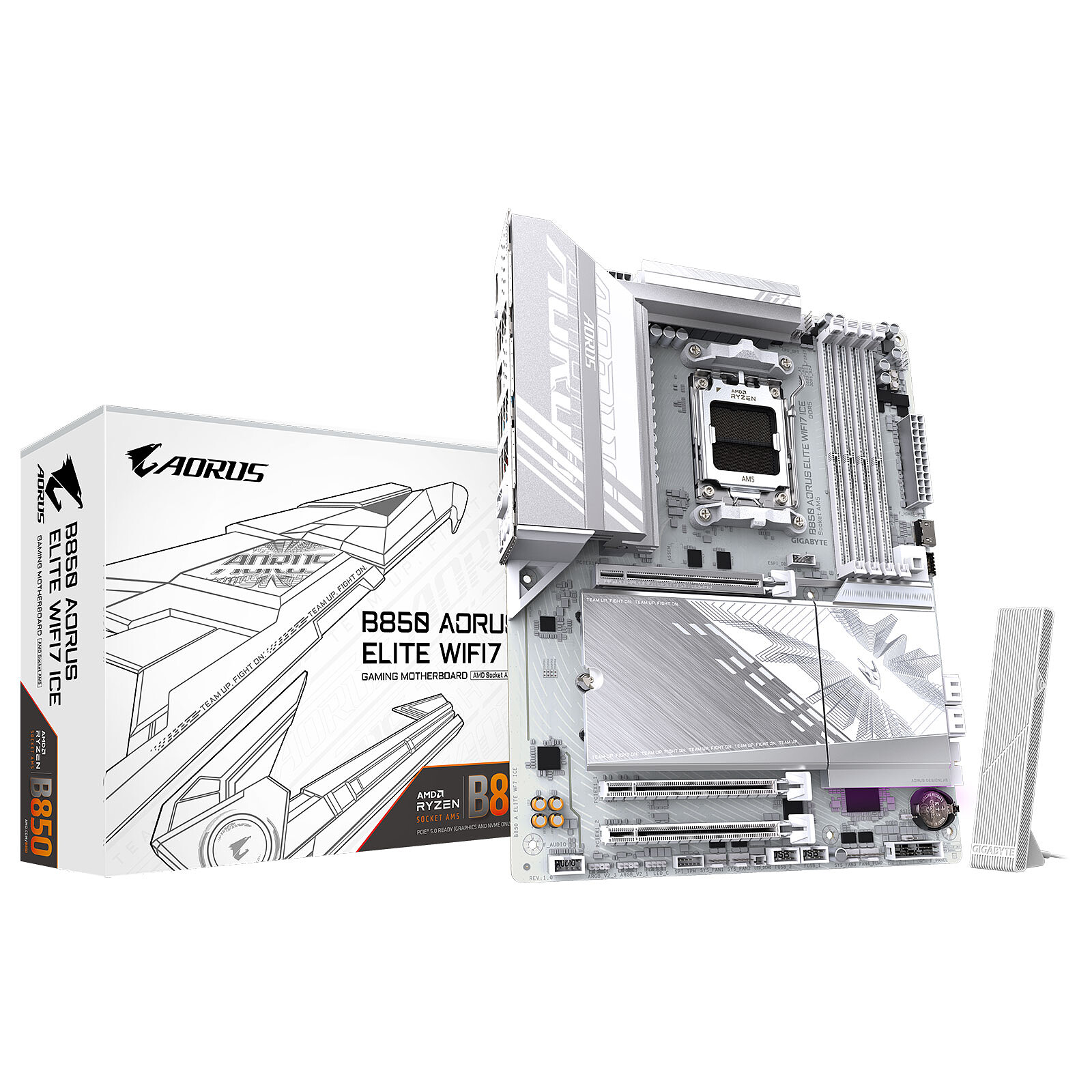 Carte mère Gigabyte B850 A ELITE WF7 ICE Cybertek