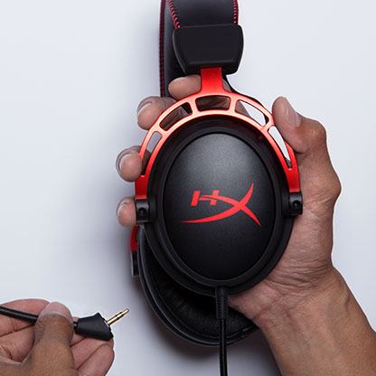 HyperX Cloud Alpha Noir/Rouge Stereo Rouge - Micro-casque - 3