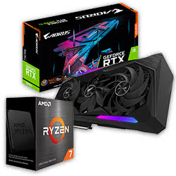 Kit Upgrade PC  Pack AMD Ryzen 7 5800X + Gigabyte AORUS RTX3070 TI MASTER 8G LHR Cybertek